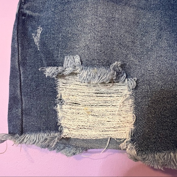 Wild Fable Distressed Denim Skirt - Picture 7 of 8
